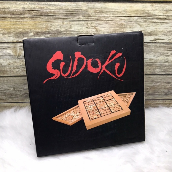 WE Wooden Sudoku Puzzle Board Game with Tile Pcs